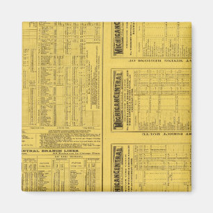 Text Page Michigan Central Railroad Magnet