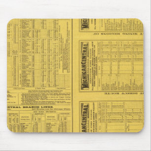Text Page Michigan Central Railroad Mouse Pad
