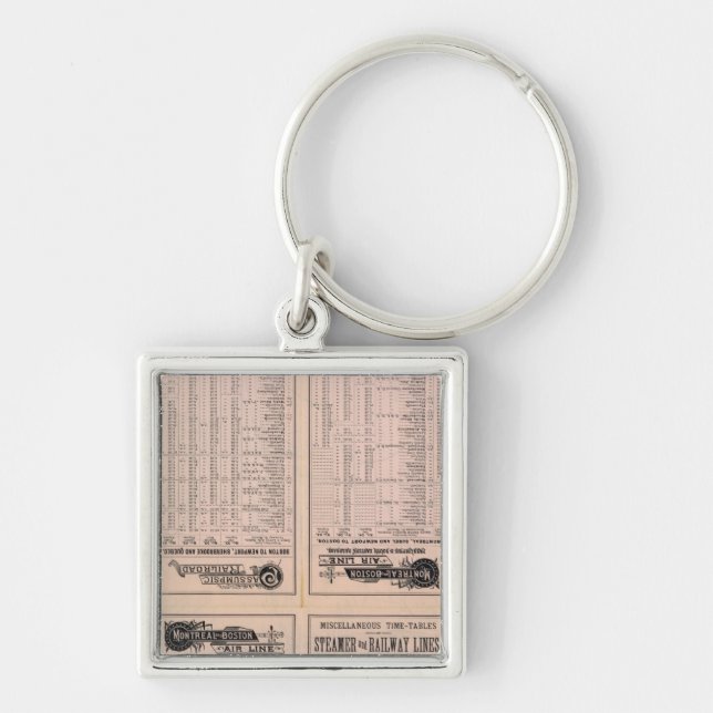 Text Page Montreal and Boston Air Line Key Ring (Front)