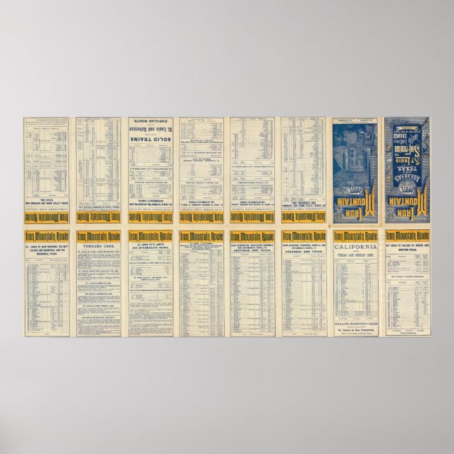 Text Page of Iron Mountain Route Poster (Front)