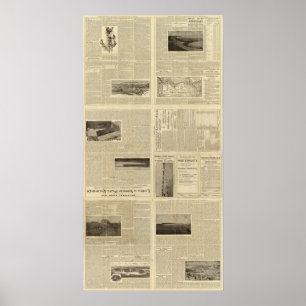 Text Page of Land Grant of North Dakota Poster