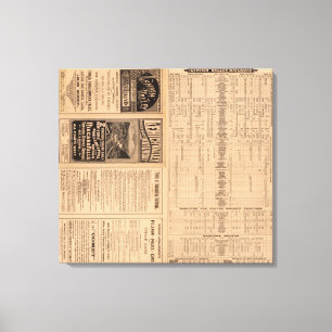 Text Page of Lehigh Valley Railroad Canvas Print