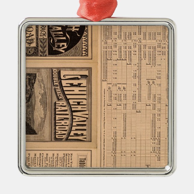 Text Page of Lehigh Valley Railroad Metal Tree Decoration (Front)