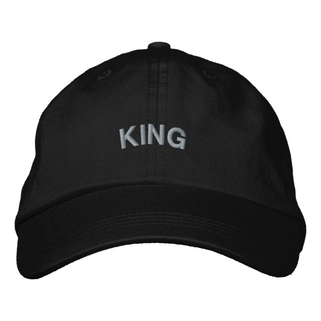 Text Printed Cotton Embroidered Hats Caps (Front)