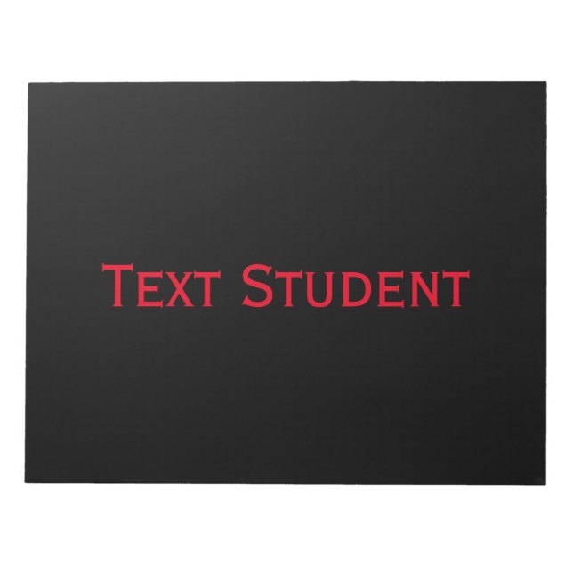 Text Student Printed Student office workers pages Notepad (Front)