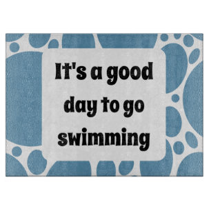 Text template and blue pattern  cutting board