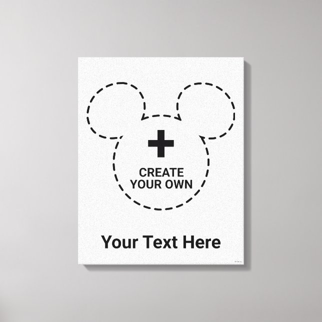 Text Template Canvas Print (Front)