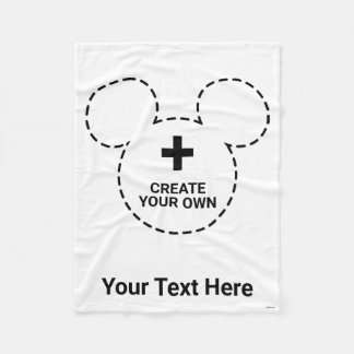 Text Template Fleece Blanket