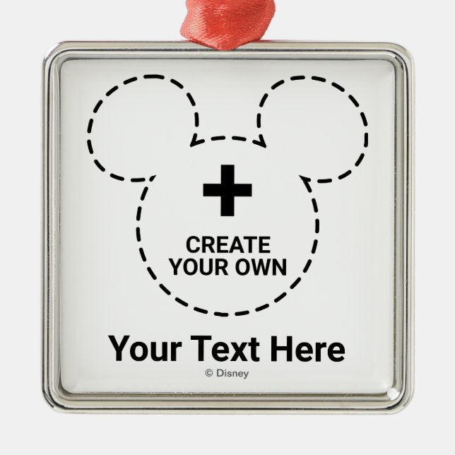 Text Template Metal Tree Decoration (Front)