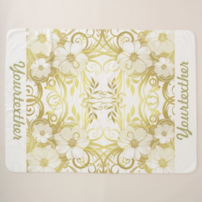 text template sherpa blanket (Front (Horizontal))