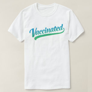Text Vaccinated Text T-Shirt