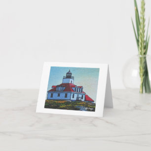 Textile Art Lighthouse Notecard