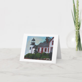 Textile Art Lighthouse Notecard