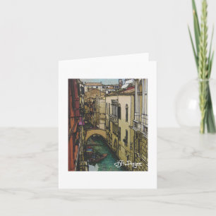 Textile Art Venice Notecard