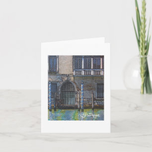 Textile Art Venice Notecard