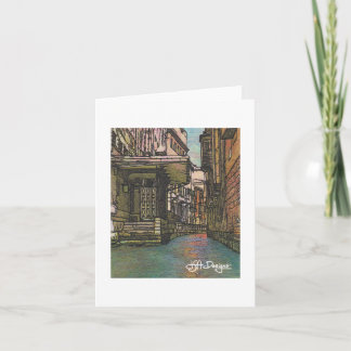 Textile Art Venice Notecard