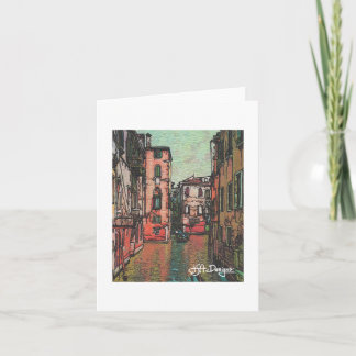 Textile Art Venice Notecard