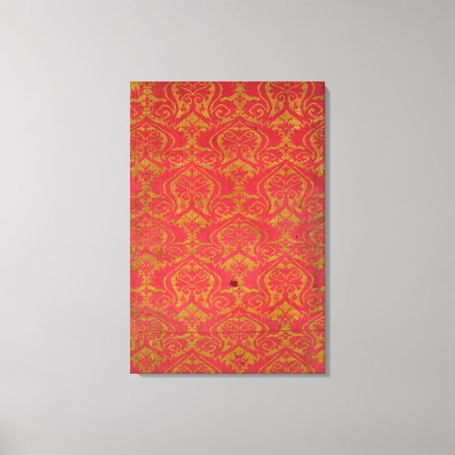 Textile fragment, 14th/15th century canvas print (Front)