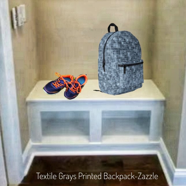 Textile Greys  Printed Backpack (Creator Uploaded)