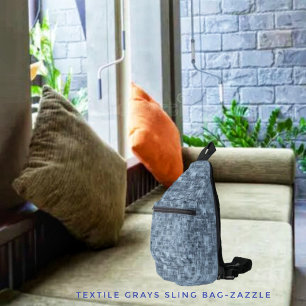Textile Greys Sling Bag