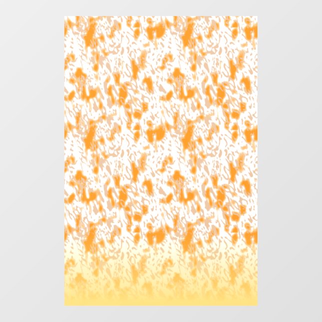 Textile pattern featuring a vibrant orange and gol (Sheet)