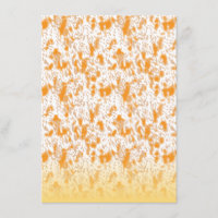Textile pattern featuring a vibrant orange and gol