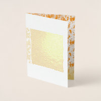 Textile pattern featuring a vibrant orange and gol