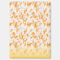 Textile pattern featuring a vibrant orange and gol