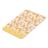 Textile pattern featuring a vibrant orange and gol