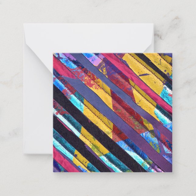 Textile stripes card (Front)