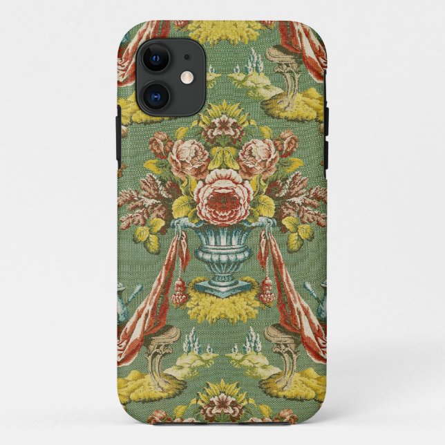 Textile with a repeating floral motif Case-Mate iPhone case (Back)