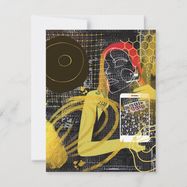 Texting Friends Card (Front)