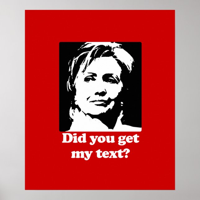 Texts from Hillary Poster (Front)