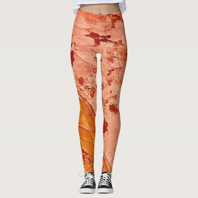 Textura #14 de la obra El corazón de los... Leggings (Front)