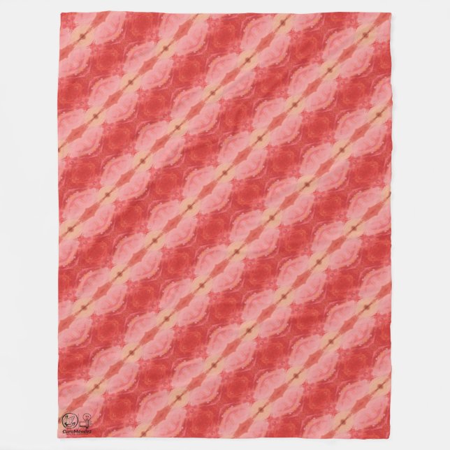 Textura #1 de la obra El corazón de los... Fleece Blanket (Front)