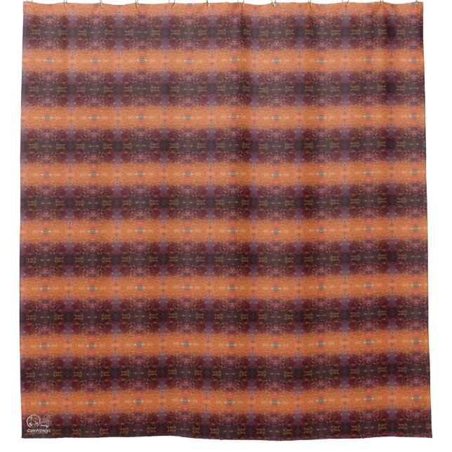 Textura #3 de la obra La puesta del sol Shower Curtain (Front)