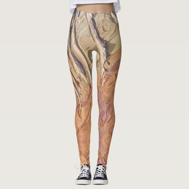 Textura #5 de la obra Viendo a travez de los ojos Leggings (Front)