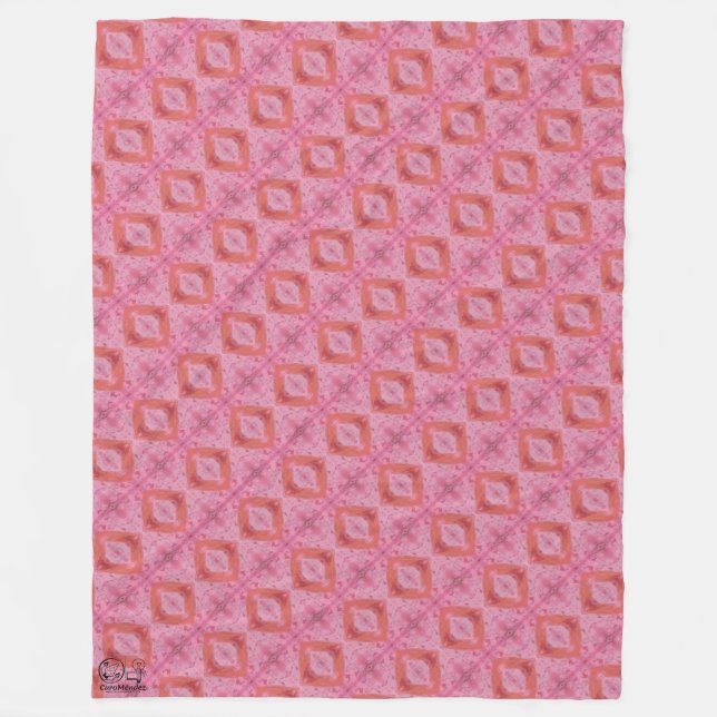 Textura #6 de la obra El corazón de los... Fleece Blanket (Front)