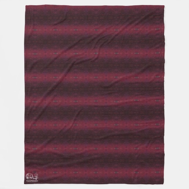 Textura #6 de la obra La puesta del sol Fleece Blanket (Front)