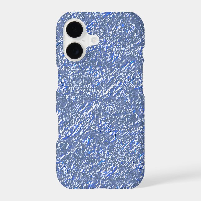 Textura rústica azul e efeito prateado (Back)