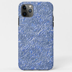 Textura rústica azul e efeito prateado Case-Mate iPhone case