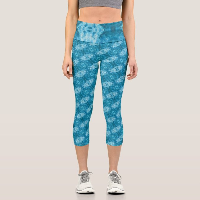 Texture #11 from the work Cherries Capri Leggings (Front)