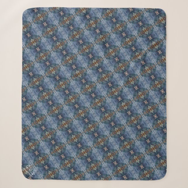 Texture #12 Dawn artwork Sherpa Blanket (Front)