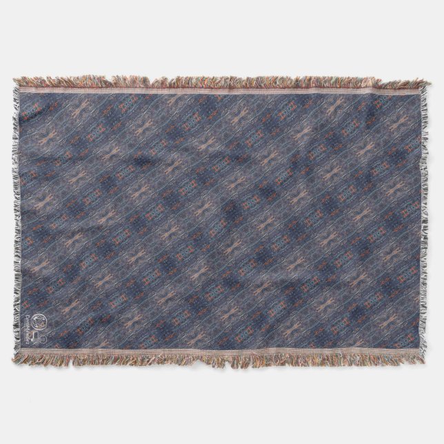 Texture #13 Work The Rock Throw Blanket (Front)