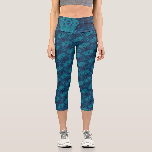 Texture #14 from the work Cherries Capri Leggings (Front)