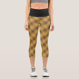 Texture #1 from the work Pineapple. SERIES Capri Leggings