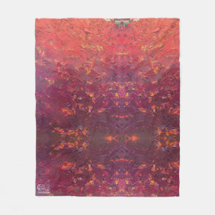 Texture #1 from the work The sunset Fleece Blanket