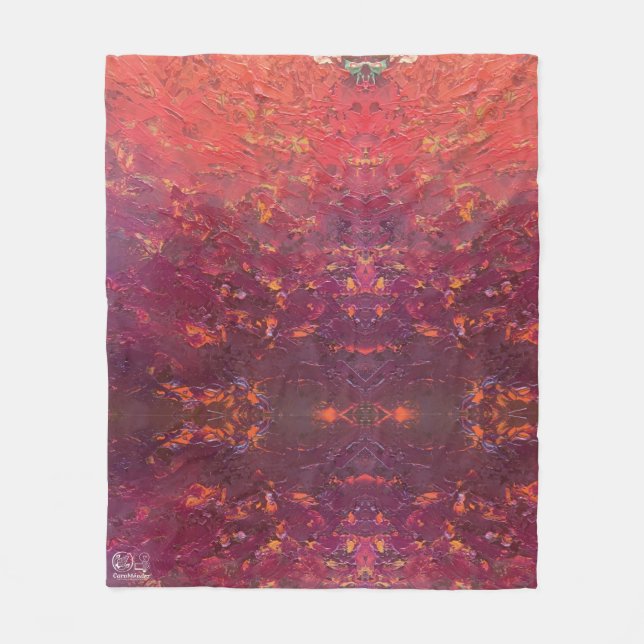Texture #1 from the work The sunset Fleece Blanket (Front)