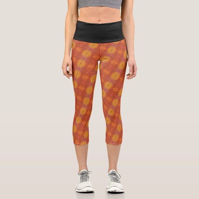 Texture #1 of Horizonte work Capri Leggings (Front)