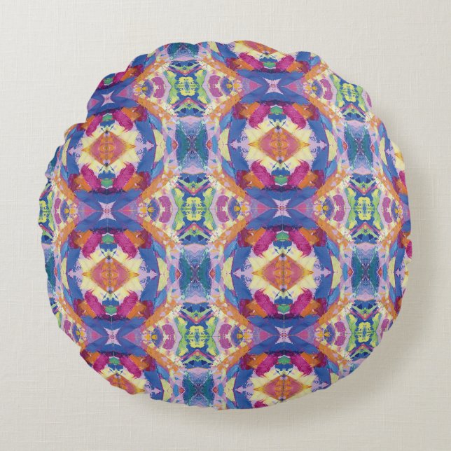 Texture #1 of the Pineapple work Round Cushion (Front)